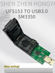 UFS153-USB3.0 어댑터 프로그래머 피치0.5 IC 크기 11.5*13 IC 커넥터 테스트/프로그래머 고온 30V 50mΩ USB 커넥터