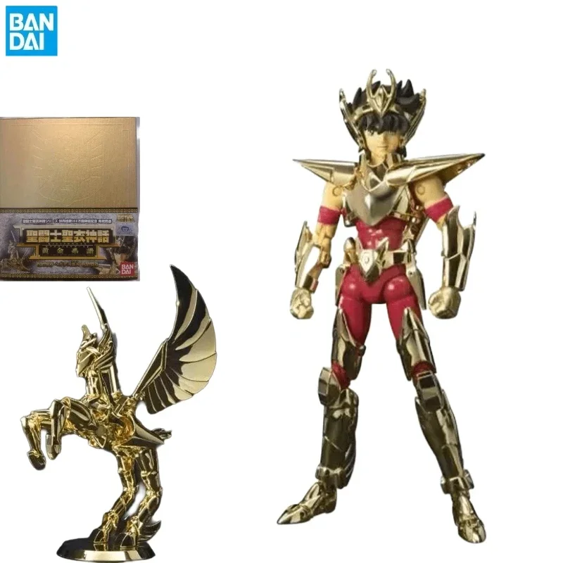 In Stock Bandai Original Saint Seiya EX Saint Cloth Myth Final Pegasus 24K Gold Plated Action Figure Toy Gift