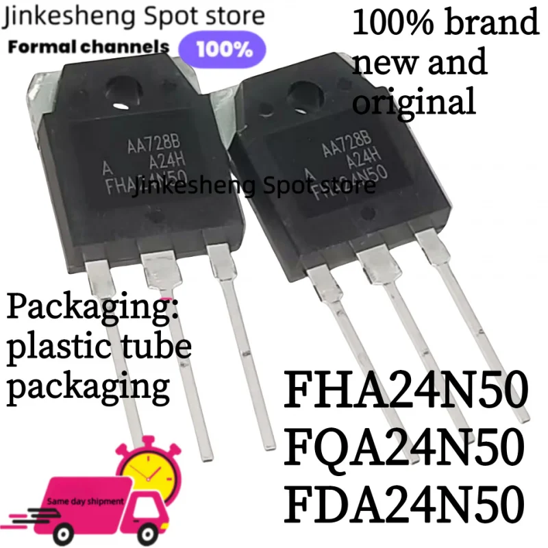 

10PCS Brand new original imported FQA24N50 FDA24N50 field-effect transistor ultrasonic MOS transistor FHA24N50 CS24N50 TO-3PNEW