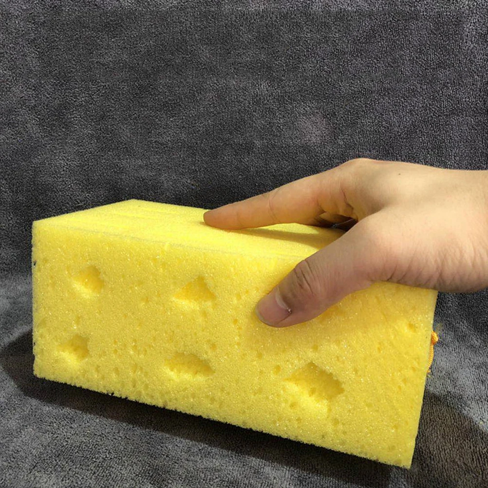

2pcs Car Wash Sponge High Density Absorbent Easy Grip Soft Honeycomb Foam Tire Windshield Cleaning Dirt Removal