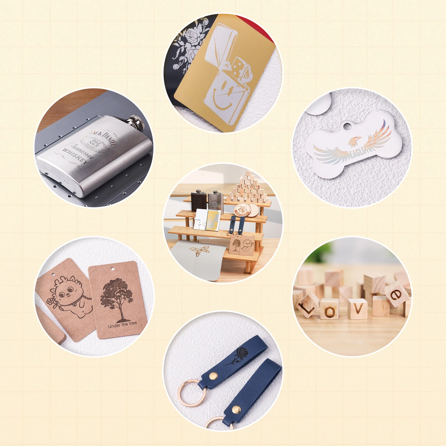 70 PCS DIY 조각 재료