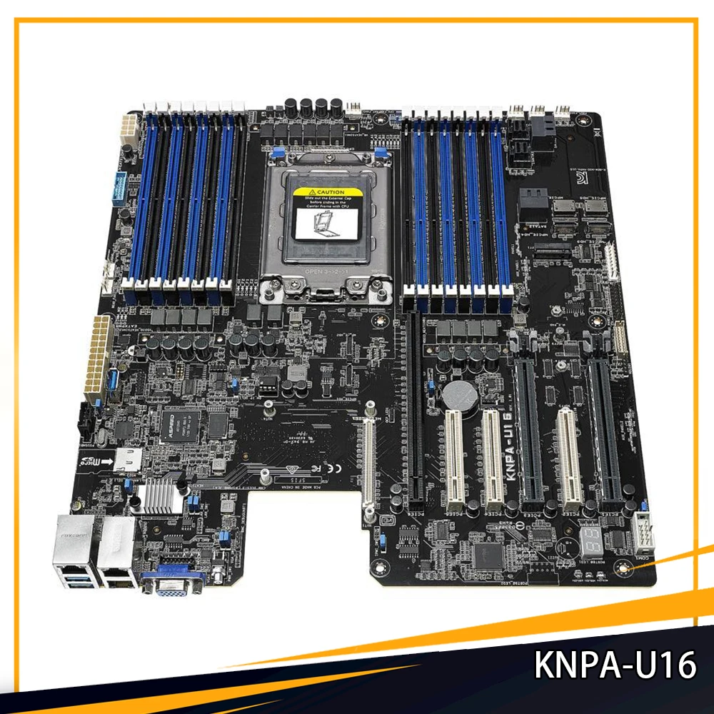 

KNPA-U16 DDR4 M.2 EEB Server Motherboard Dual Gigabit LAN USB 3.0 12 x SATA3 Ports