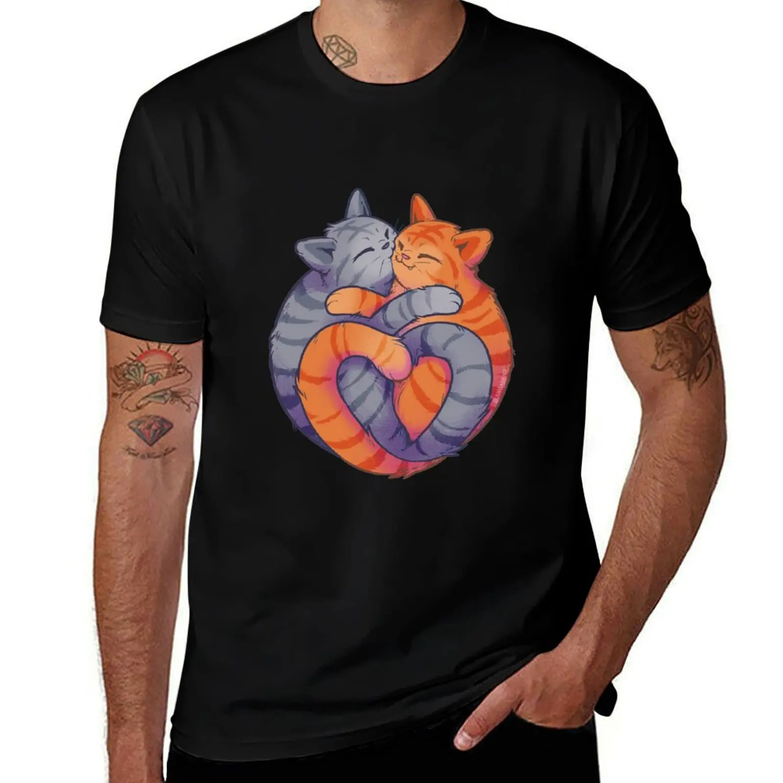 Kitty Love T-Shirt Plus Size Short Sleeve T-Shirt