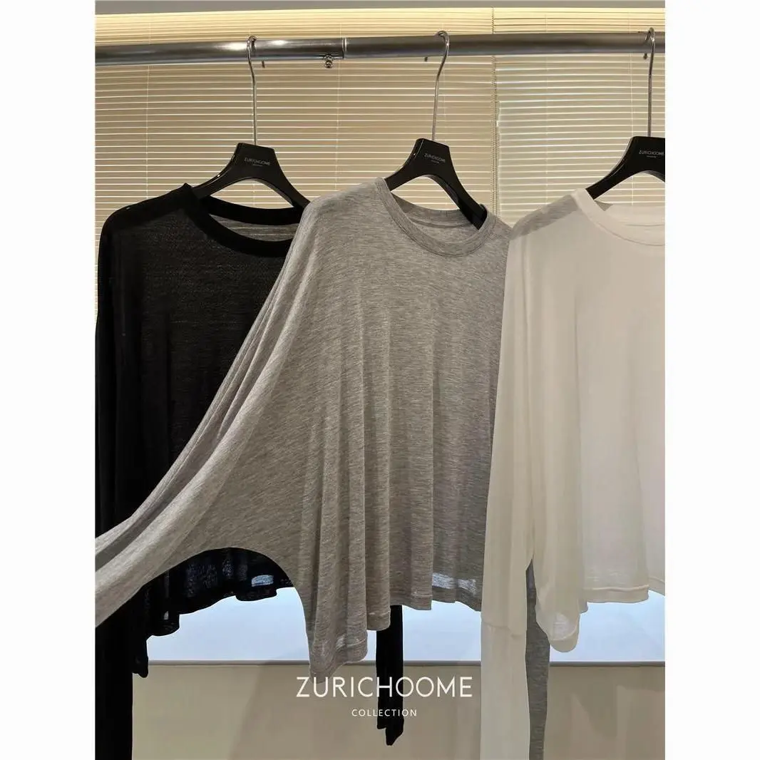 Handmade  Mask Sensation Bare Sensation Slightly Transparent Soft Skin-Friendly Batwing Sleeve Versatile Sun Protect...