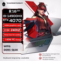 Thunderobot 2025 R16 16 inches I9-14900HX RTX4070-8G 2.5K 240Hz 140W-PD Charge WIFI6 DDR5-5600MHz Nahimic Sound effects Gmaing