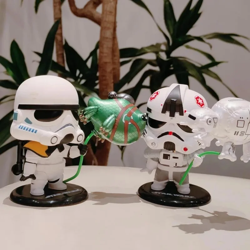 صندوق أعمى جديد من سلسلة حفلات حرب النجوم ​ ​ لعبة Ewoks Cosbi Mandalorian Darth Vader Leia Mini Doll العصرية هدية رائعة