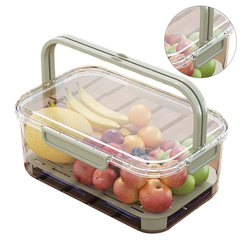 Q1JB Organizers Heat Resistants Storage Box Case Convenient Crisper Container with Lid Kids Lunch Box for Daily Use