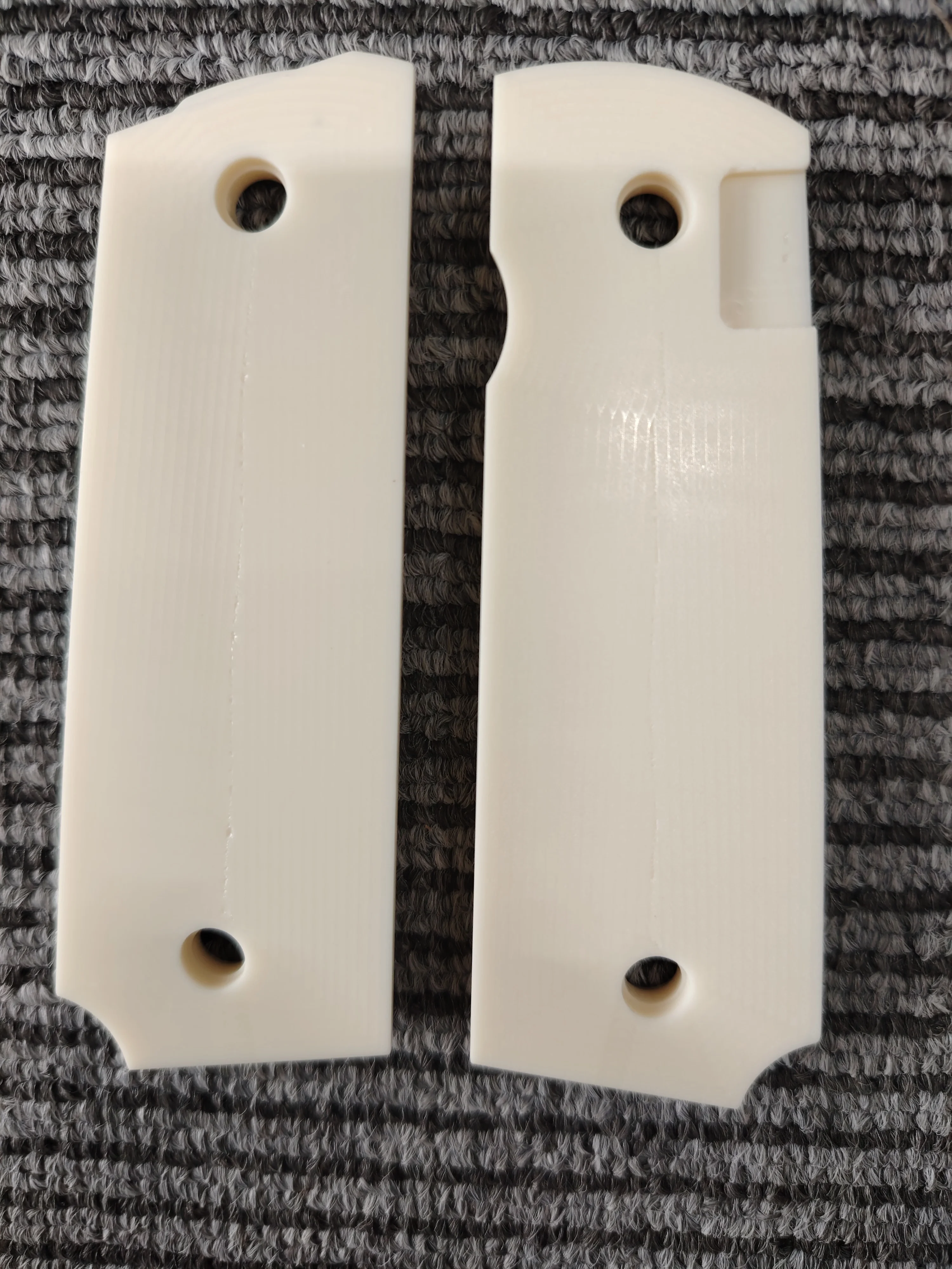 1911 Grips Full Size,blank Bonded Ivory,Fits Colt,Kimber,Springfield,Remington,Rock Island,Government Commander