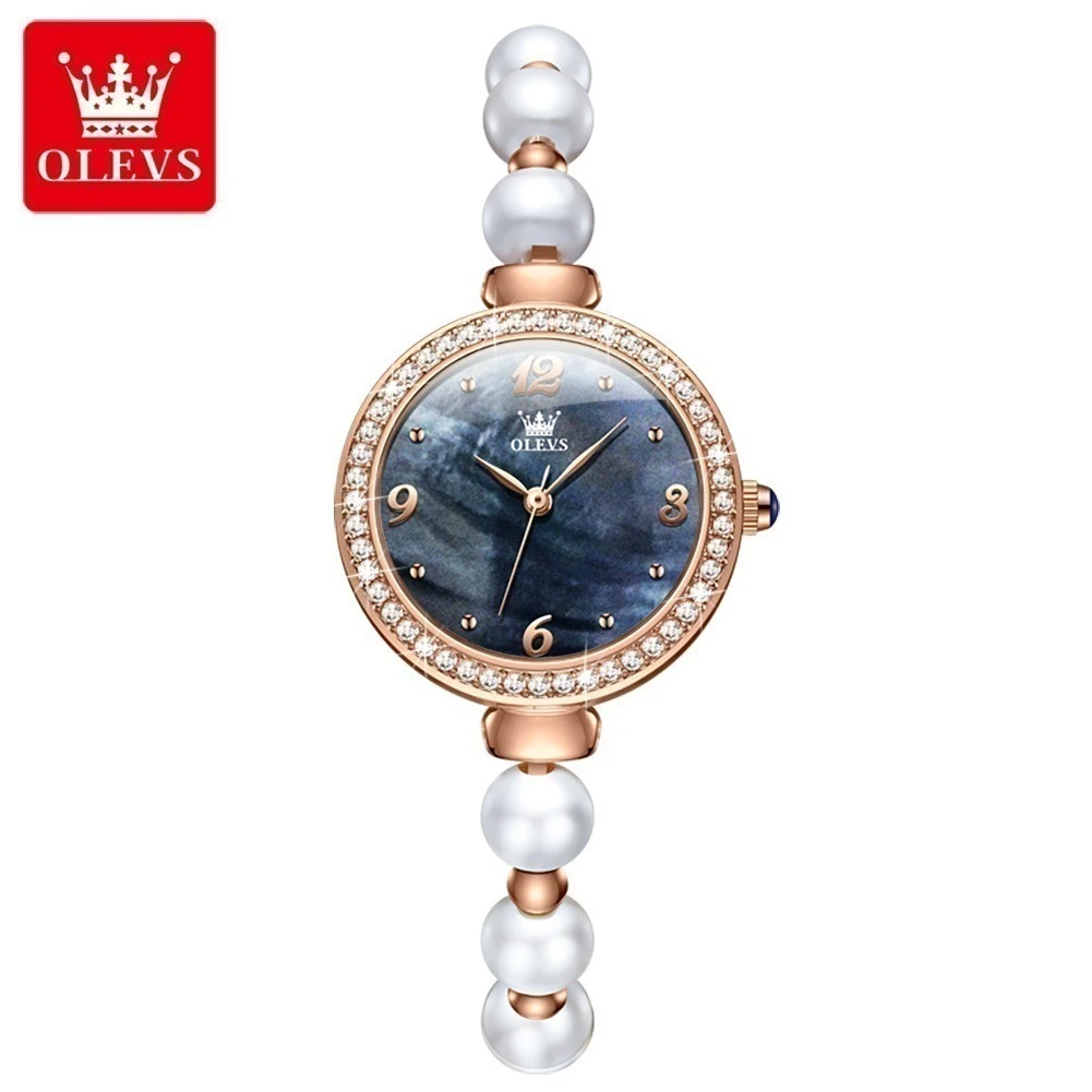 

OLEVS 9968 Fashion Quartz Watch Gift Round-dial Alloy Watchband