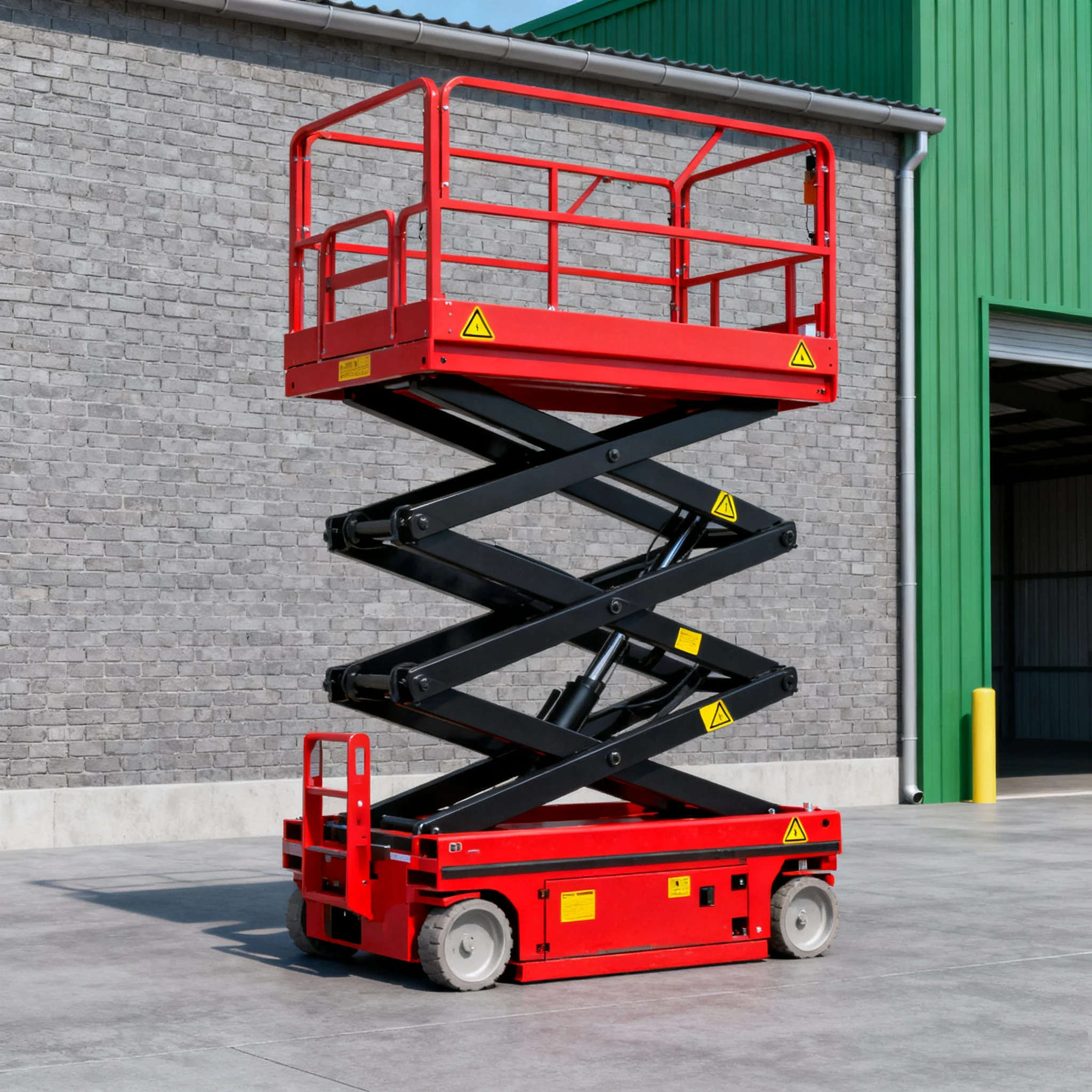 High-altitude Aerial Work Electric Hydraulic Lifting Platform Self Propelled Mobile Scissor Car Lift Table