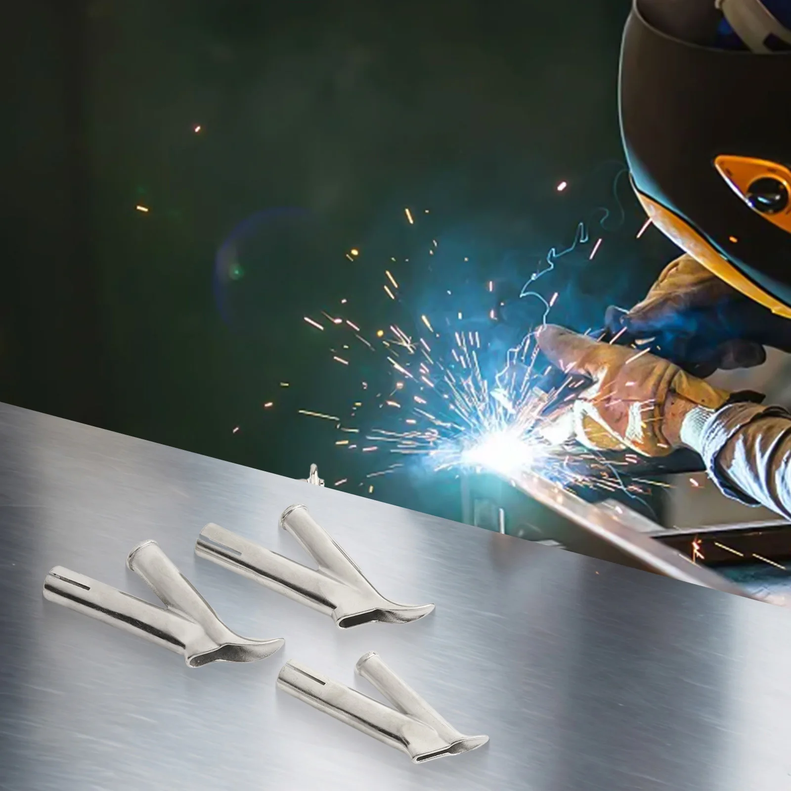 

DIY Welding Tasks 4mm Hot Air Tool Welding Nozzle For Plastic Welding PVC Welding Tip Multiple Sizes Available