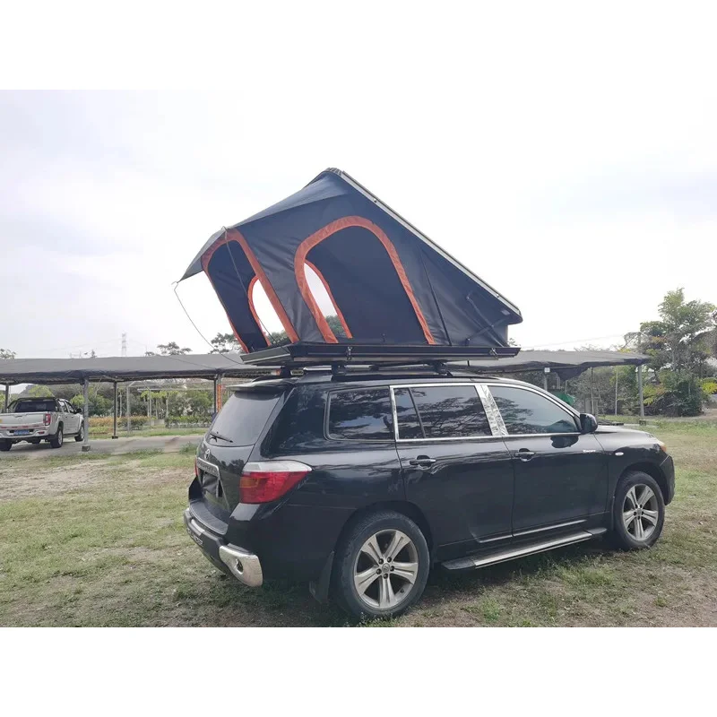 خيمة سيارة منبثقة من الألومنيوم في الهواء الطلق على السطح مقاومة للماء لخيمة سقف 4 فصول سهلة التركيب للتخييم Dachzelt #4