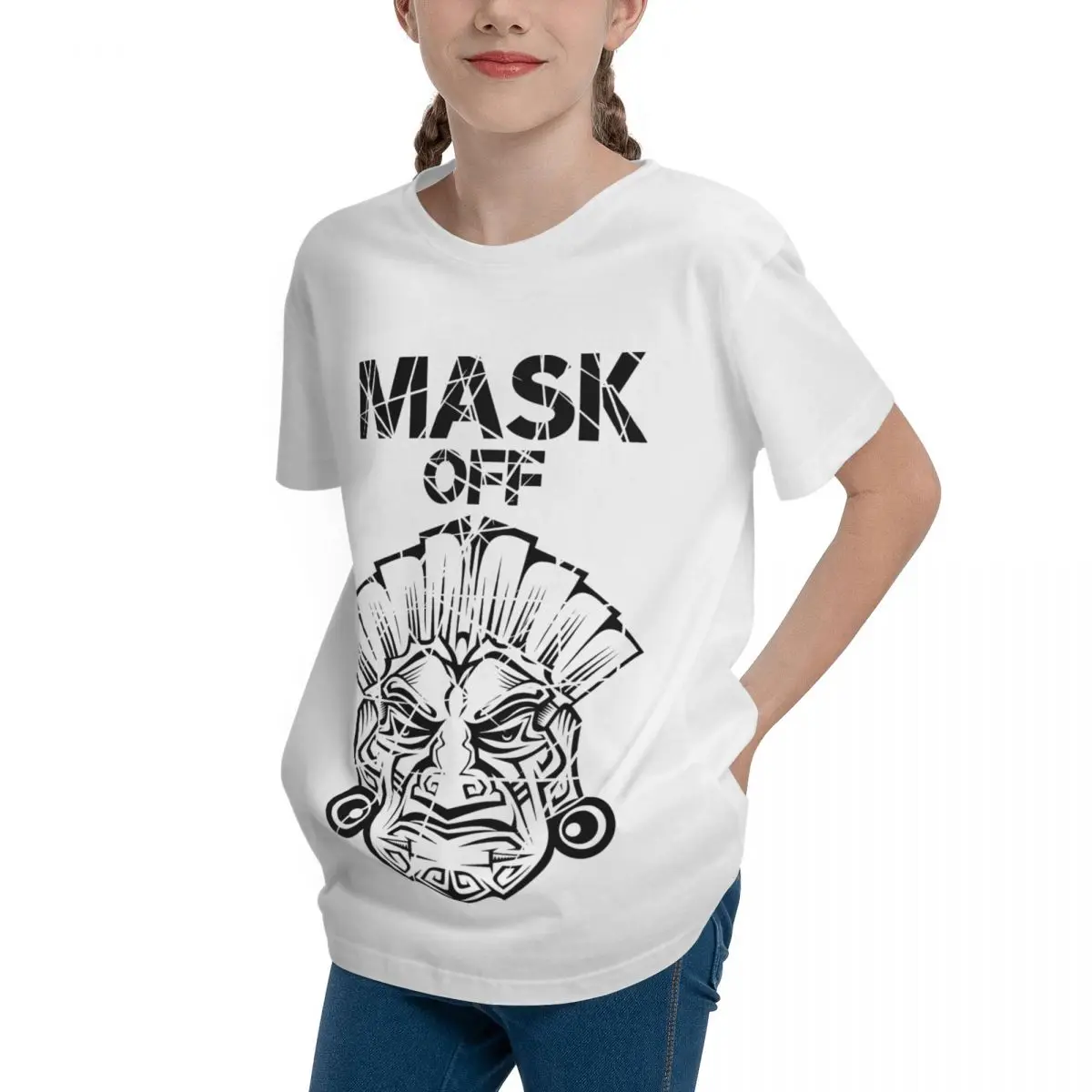 Teenagers Mask Off (tribal Fighter) For Sale Basic Short Sleeve T-Shirt Humor Graphic Round neck Tees Unique Top quality