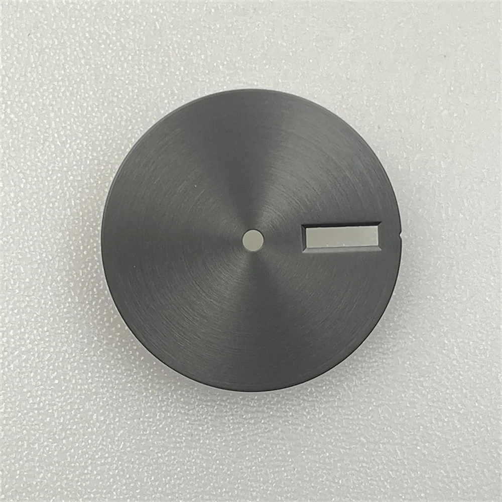 Simple 28.5mm Black/Silver Watch Dial for NH34 Movement Mechanical Watch Face NH35 NH36 Dials No Luminous