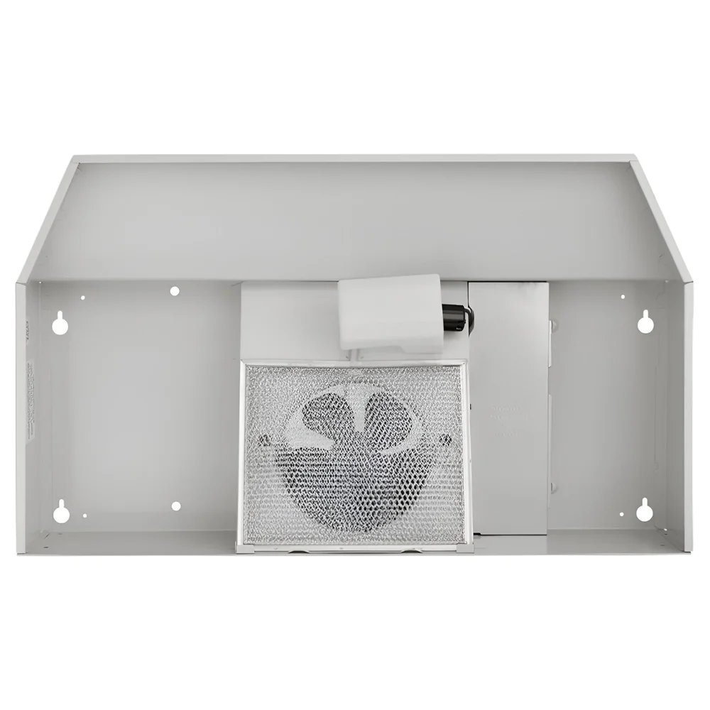 36インチコンバーチブルアンダーキャビネットレンジフード、2段階風量調節、4方向設置、グリースフィルター付き、230 CFM、ライトスイッチ、食器洗い機対応