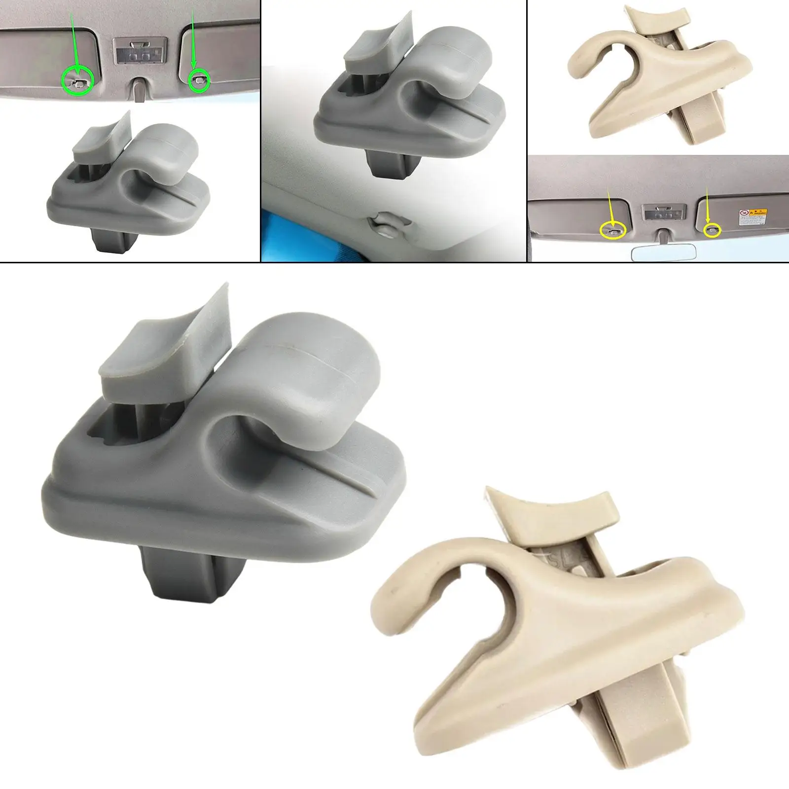 Auto Sun Visor Support Clip Mirror Clamp Auto Interior Accessory Fixing Bracket Hanger Retainer Hook for Suzuki Liana Jimny
