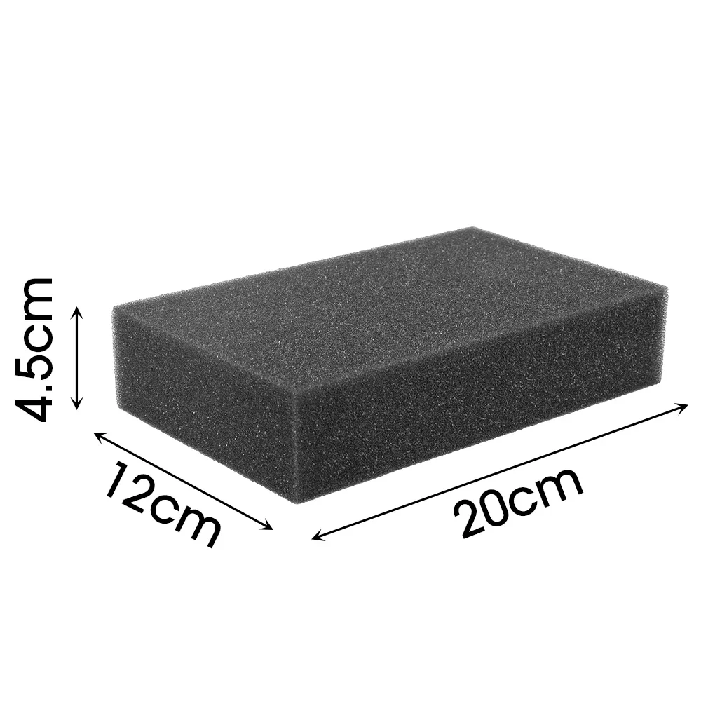 1/6PCS Car-Washing Sponge Black High Density Polishing Waxing Cleaning Sponge Block Window Bath Kitchen Household Cleaning Tools