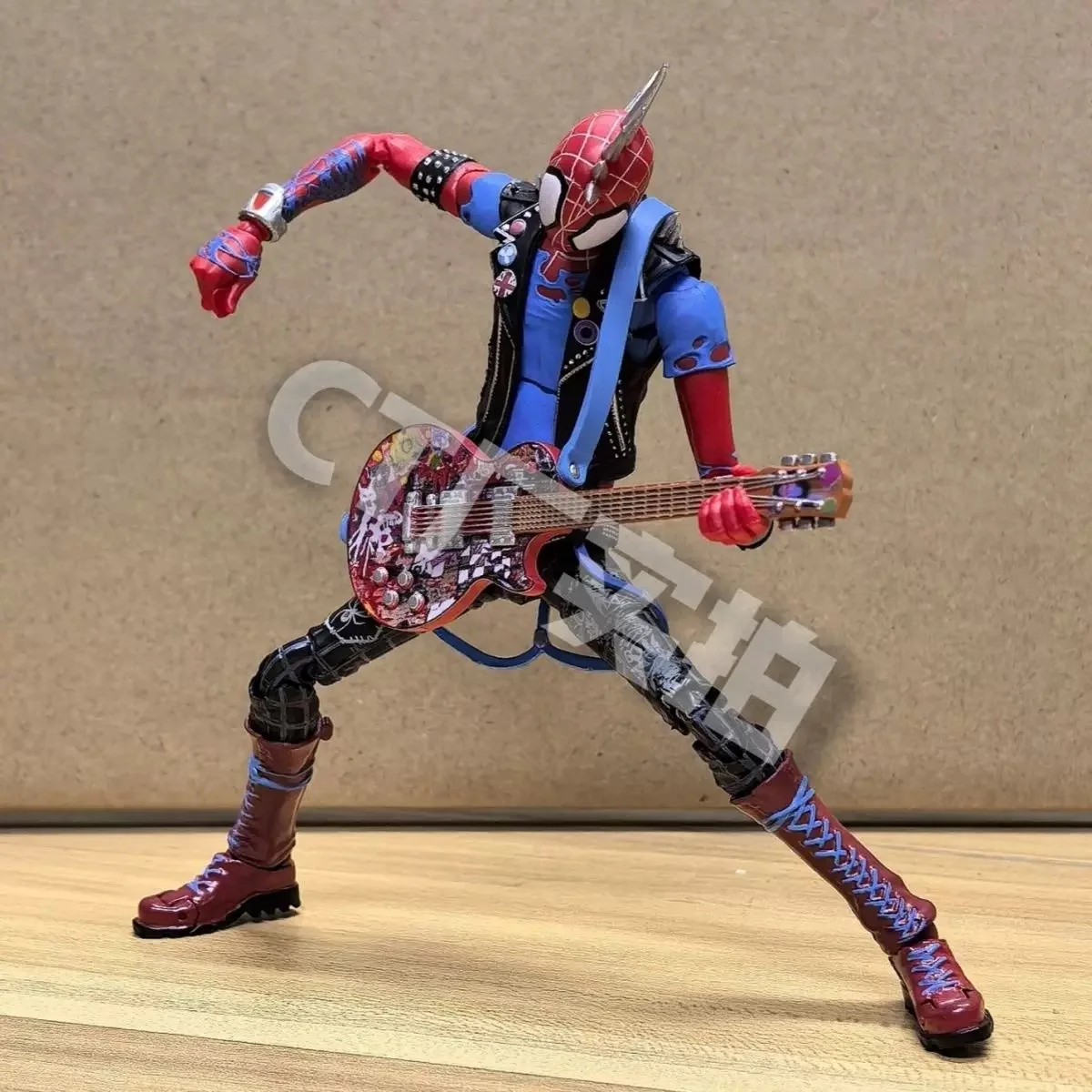 En Stock Ct Toys Spiderman Spider-Punk Spider-Man a través del Spider-Verse Shf figura de acción de Anime figurita regalos personalizados Juguetes