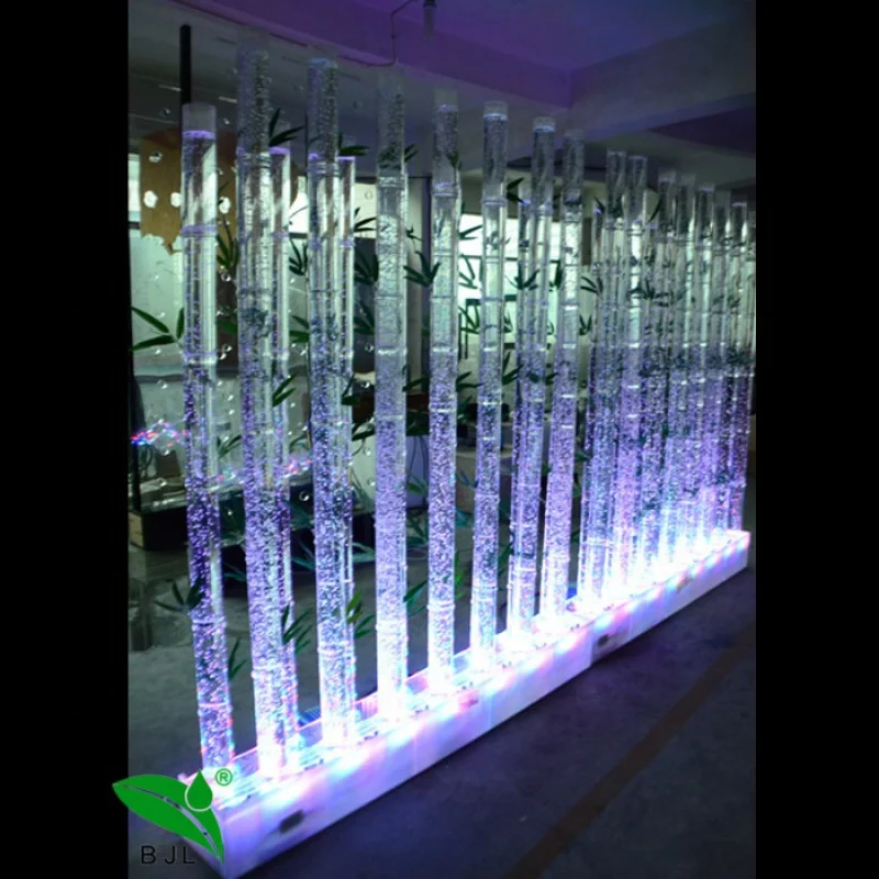 Custom, customized decorative wall LED water bubble wall room dider