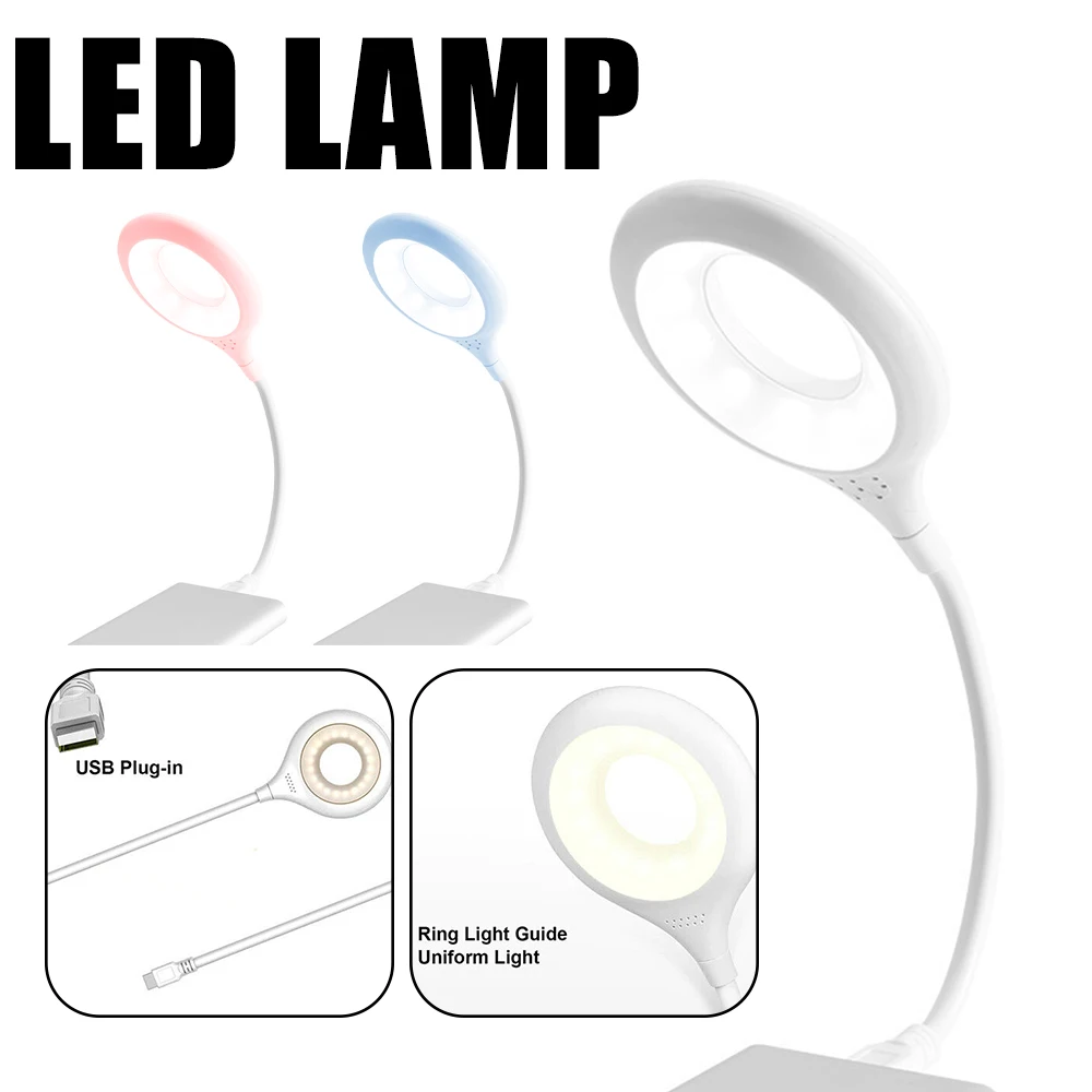 Lampada da tavolo da lettura USB lampada da notte portatile lampada da scrivania pieghevole liberamente lampada da comodino protezione per gli occhi studio lettura luce notturna