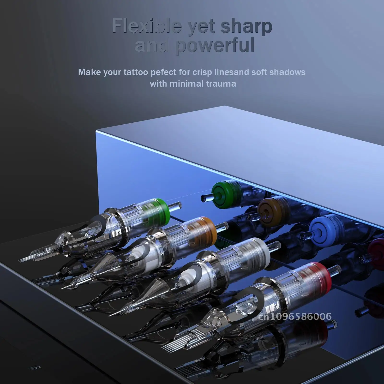 50 ชิ้น EZ Revolution ตลับหมึกเข็มสักแต่งหน้า 0.30 มิลลิเมตร/0.35 มิลลิเมตร RL เครื่อง M1 ฿ตลับหมึกปากกาโรตารี่สําหรับ Tattoo ฿