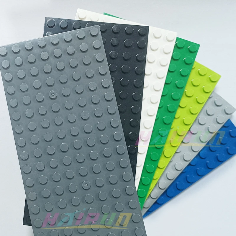 5PCS 8x16 Dots Double Sided Building Blocks BasePlate Small Particles Thin Plate Bricks DIY Creative Enlighten Educational Toys