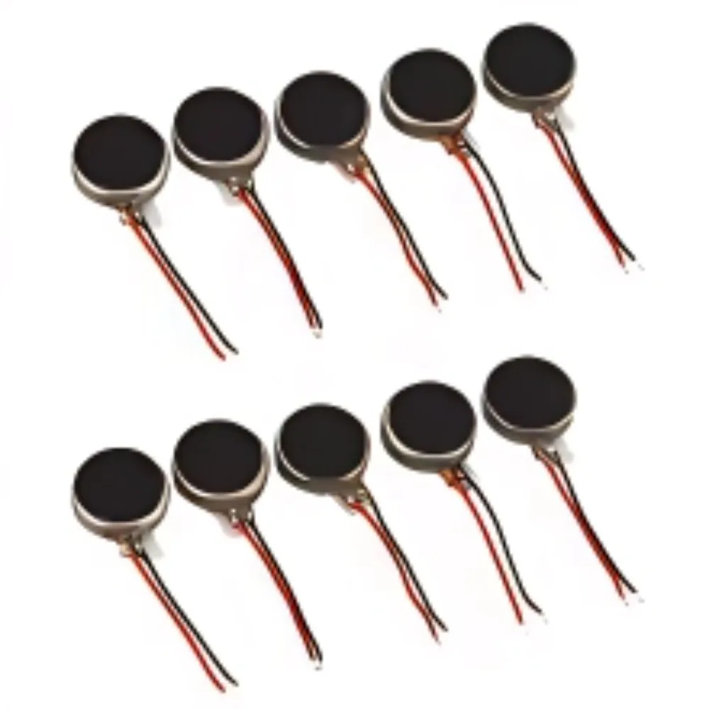 新しい 100 個/ロット 3V 10MM X 3.0MM コインバイブレーターマイクロモーターフラット 10mm