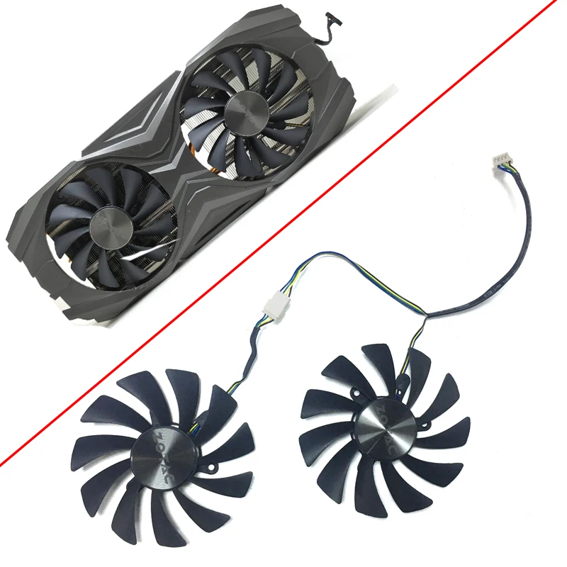 

NEW Cooling Fan 95mm 4PIN GAA8S2U GTX1080 1070 1060 GPU FAN For ZOTAC GTX 1070 1080 Ti GTX 1070Ti 1080Ti AMP Edition Graphics