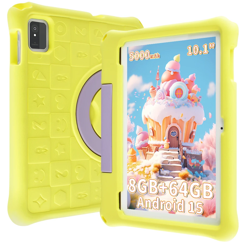 Paitanry Android 15 Tablet With Iwawa Children Learning Software 10 Inch Octa Core 8GB RAM 64GB ROM WiFi Bluetooth GMS Certified