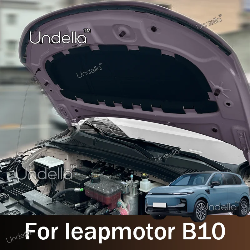 Car Front Engine Hood Insulation Cotton Pad Bonnet Heat Sound Mat Cover Shield For Leapmotor B10 2026 2027 Interior Accessories