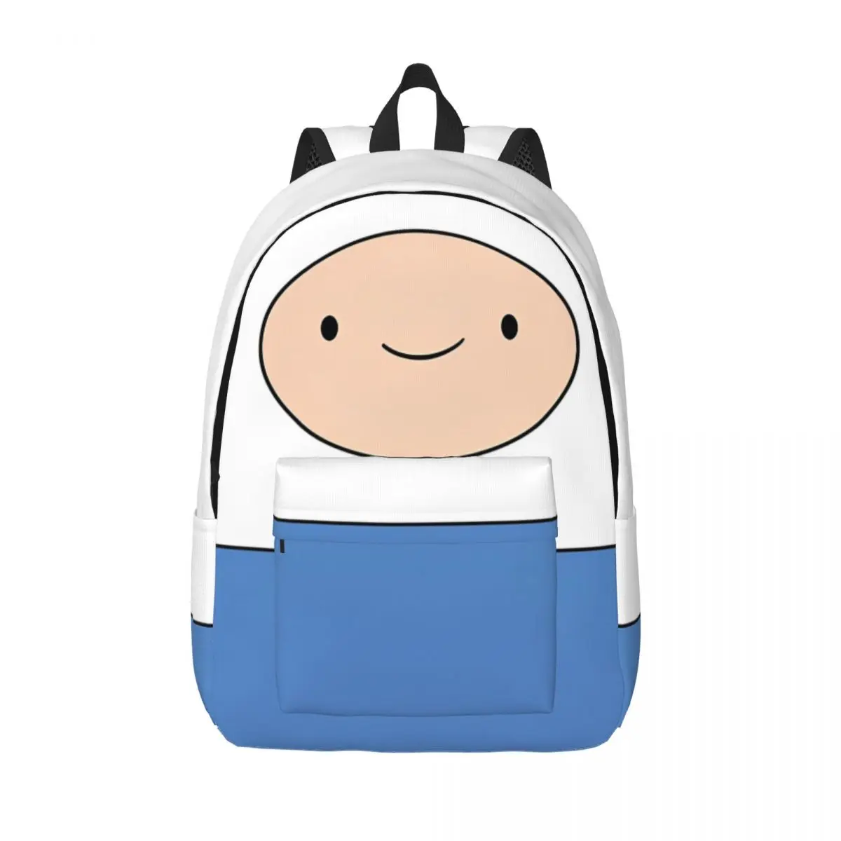 Finn The Human Backpack Elementary High College School Student Adventures Bookbag Teens Canvas Daypack with Pocket