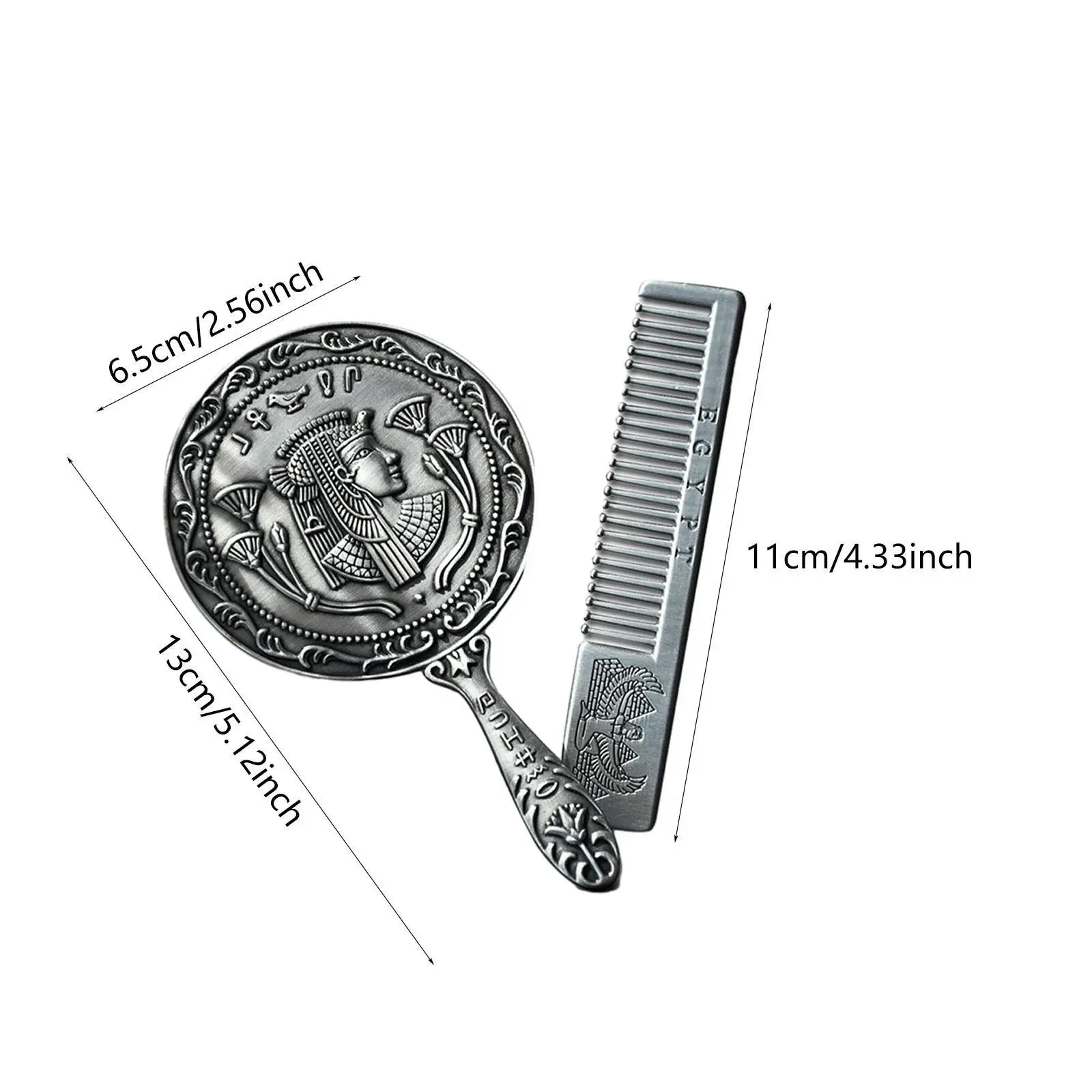 Набор расчесок для зеркала для макияжа, портативный романтический подарок, элегантный набор косметических принадлежностей