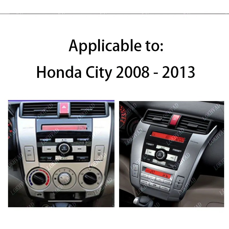 10 "لسيارة هوندا سيتي 2008-2013 مشغل أسطوانات للسيارة راديو أندرويد فآسيا الوسائط المتعددة MP3 MP5 فيديو الصوت لوحة ستيريو الإطار الكابلات #3