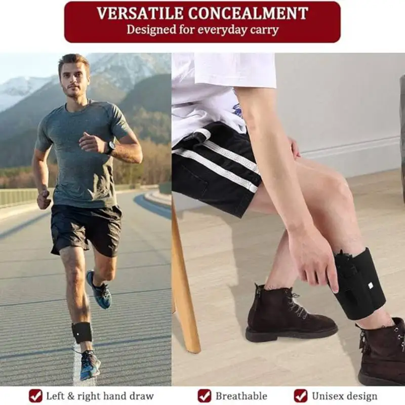 حافظة مسدس مخفية للجنسين للرجال والنساء، تناسب Glock 19/43X/17 1911، ذات الاستخدام المزدوج كحافظة للكاحل والعجل #3