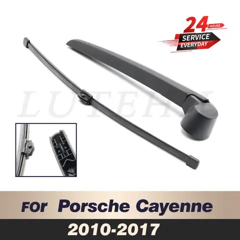 Комплект щеток и рычагов заднего стеклоочистителя 14 дюймов для Porsche Cayenne 2010-2017 2011 2012 2013 2014, лобовое стекло, заднее окно