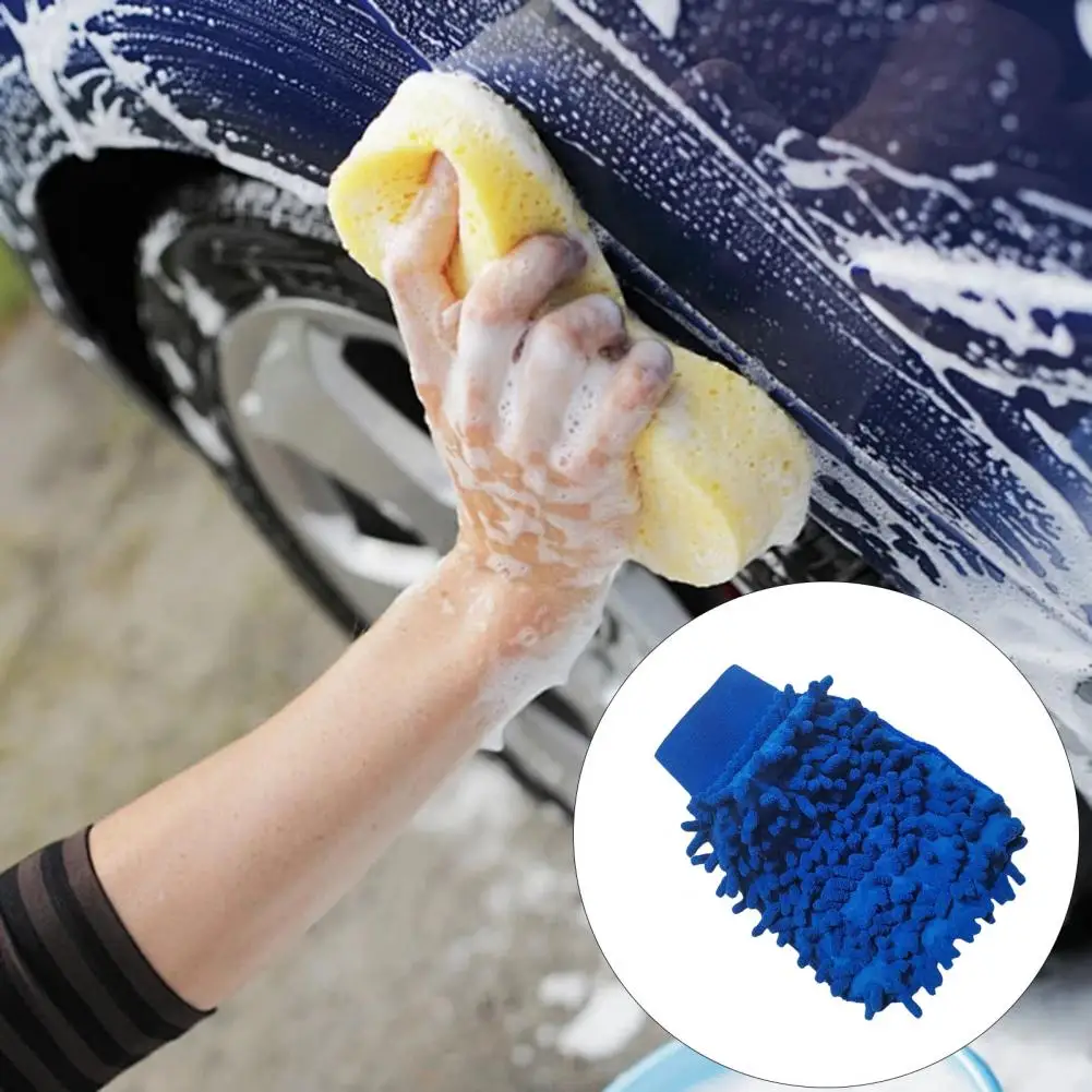 Car Wash Gloves Paint Surface Gloves Highly Absorbent Car Wash Mitt for Dirt Removal Lint Free Non abrasive Glove