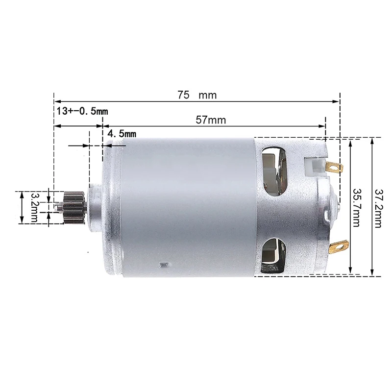 RS-550 DC Gear Motor 9.6V 12V 14.4V 16.8V 18V 21V For Makita For DeWalt For Bosch For Milwaukee Electric Drill Screwdriver