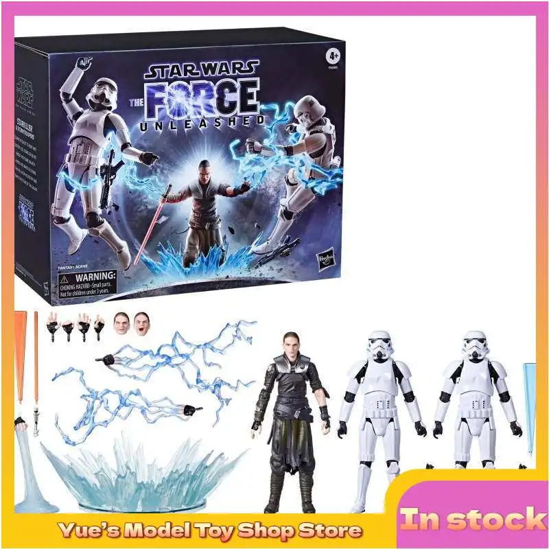 

【In Stock】Black Series The Force Unleashed Starkiller and Stormtrooper Set 6-inch Action Figure Animation Model Toy Collection