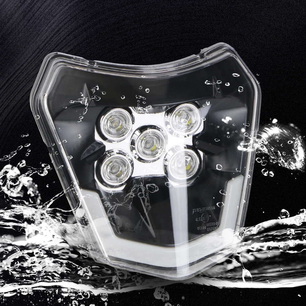 For 150 250 350 450 Headlamp High Beam Motorcycle Headlights LED Accessories Universal Moto KTM Off-Road Low Beam Night Light image 3