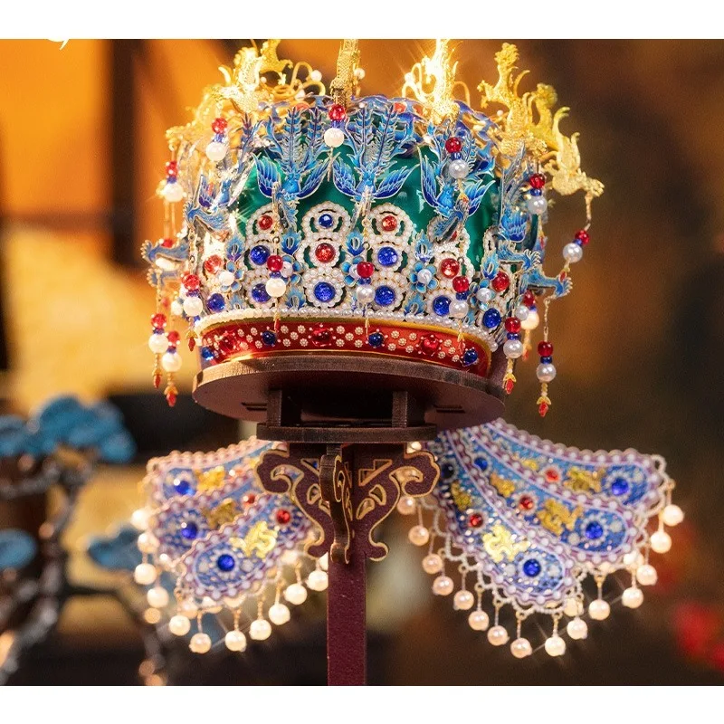 3D three-dimensional puzzle metal building assembly model phoenix crown model exclusive customization