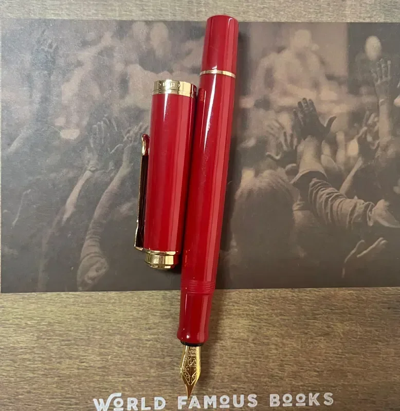 

New Bock Nib Admok M800 Piston Fountain Pen Acrylic Gold/Silver Blade F/M/EF 0.5mm Nib Ink Pen Business Writing Office Supplies