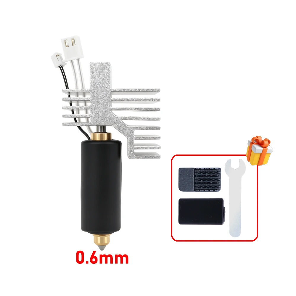 Upgrade Elegoo CC2 Hotend 0,2/0,4/0,6/0,8mm Montiertes Extruder-Hotend-Kit für Elegoo Centauri Carbon 2 Hot End / Centauri Nozzle