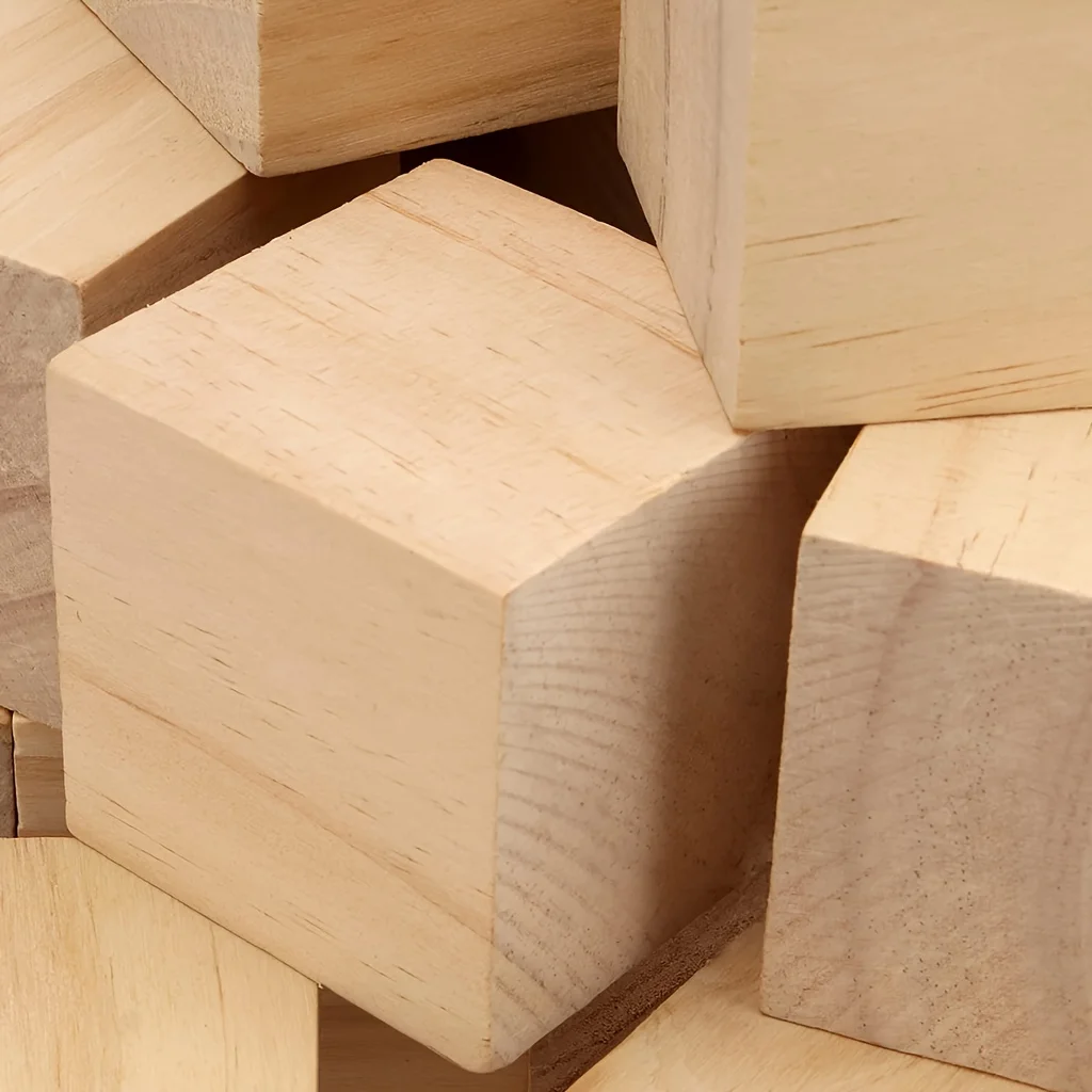 20 قطعة/10 قطعة/5 قطعة/1 قطعة مكعبات خشبية 2 بوصة كتل خشبية-رائعة لصنع الحرف اليدوية #6