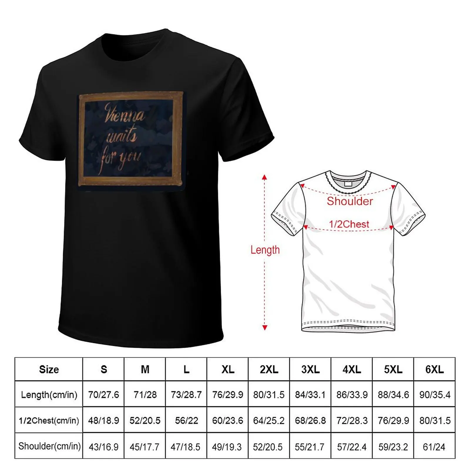 Vienna Waits For You T-Shirt summer top korean fashion mens workout shirts