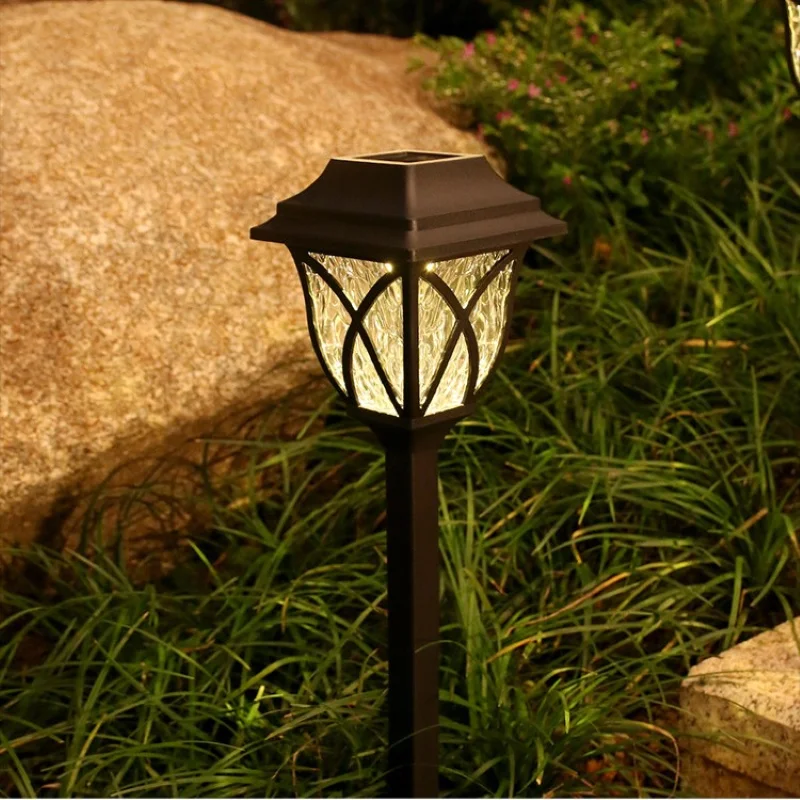 Lampe Solaire d'Extérieur Imperméable et Chaude, Luminaire Décoratif, Idéal pour une Pelouse, un Jardin, une Passerelle, un Sentier, une Villa, une Cour ou une Allée