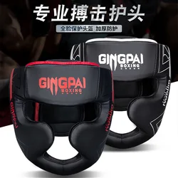 Boxing Helmet Sanda Fight Head Cover Muay Thai Head Guard Adult Children Boxing Hat Fighting Training Gear