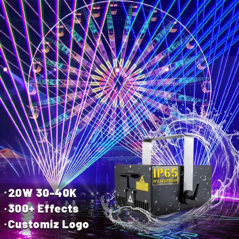 

Yunxin IP65 20w High Power Outdoor Waterproof Dj Laser Light Show