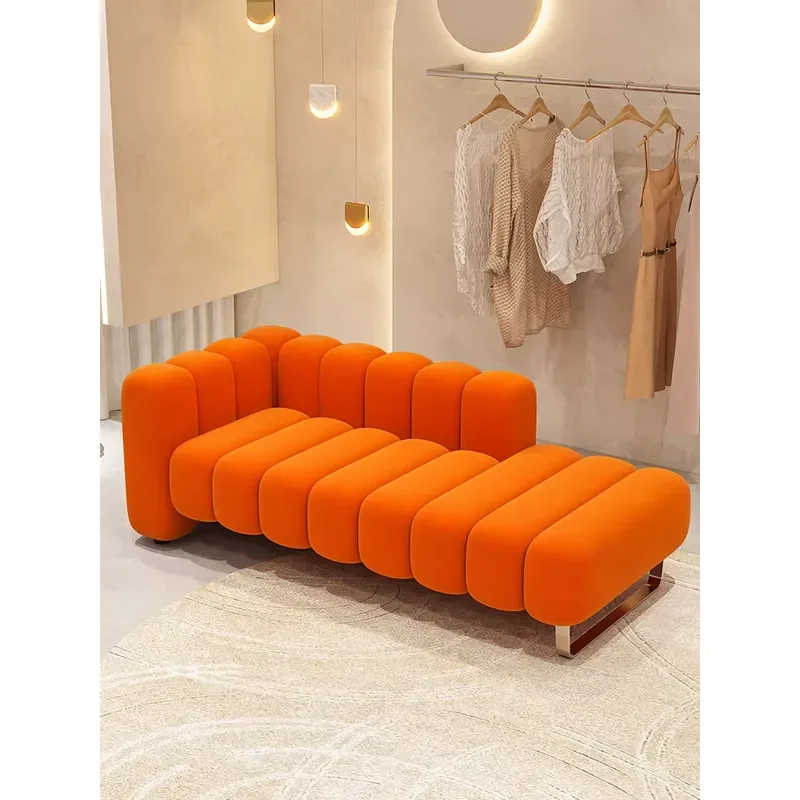 Luxury Velvet Bedside Stool with Backrest Modern Bedroom Coat Rack Lazy Sofa Creative Shoe Cabinet for Living Room
