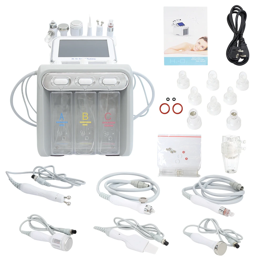 Petite Machine à Bulles d'Hydrogène et d'Oxygène, Nettoyage en Profondeur, Lifting, miles, Épurateur de Peau, Spa Facial, Utilisation en Salon, 6 en 1, Nouveau