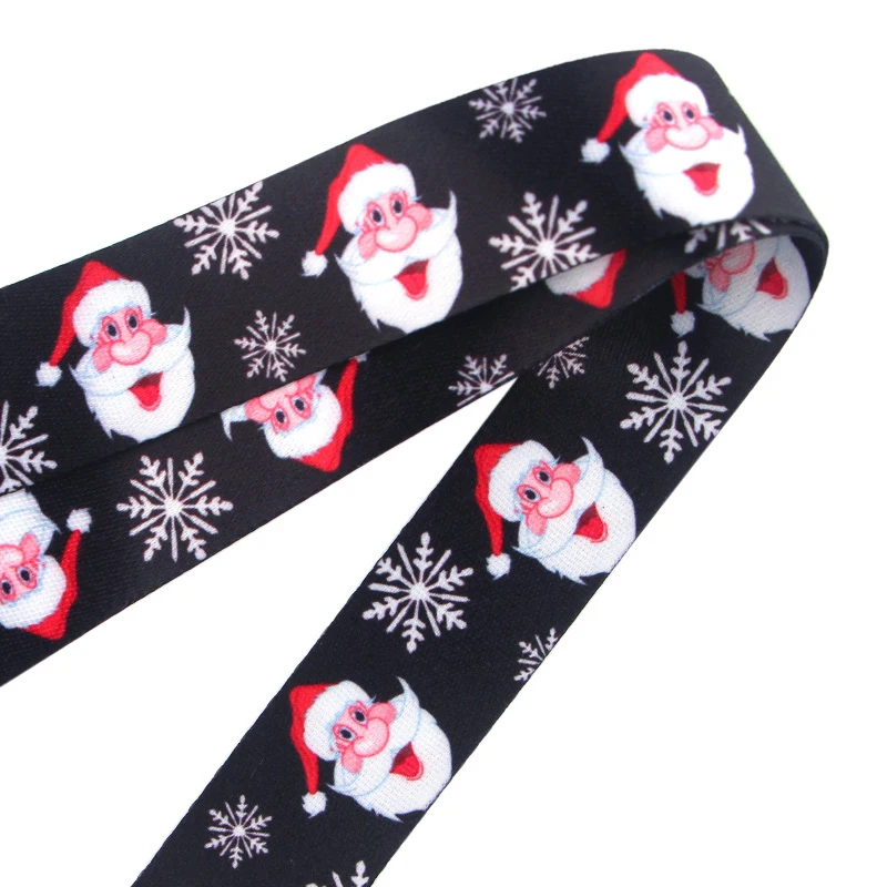 JF0199 سانتا كلوز عيد الميلاد الحبل الرقبة حزام الحبل ل مفتاح بطاقة الهوية أحزمة هاتف USB شارة حامل شنق حبل Lariat اسهم #3